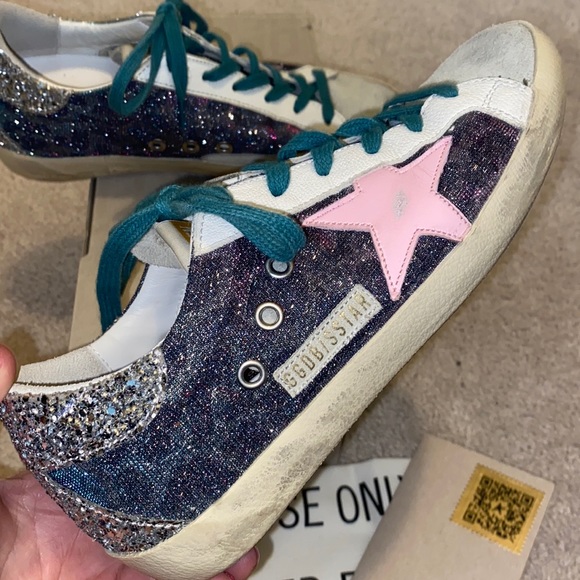 Golden goose leopard glitter low superstar sneakers - Picture 3 of 7